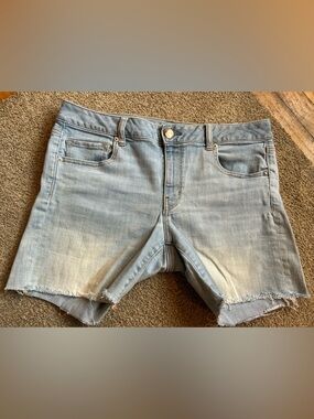American Eagle Outfitters Light Blue Denim Cutoff Shorts